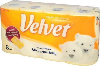 Velvet XXL papier toaletowy 3 warstwy słonecznie żółty