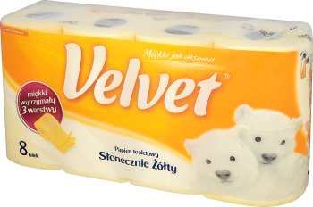 Velvet XXL papier toaletowy 3 warstwy  słonecznie żółty