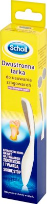 Scholl-sided grater to remove zrogowaceń