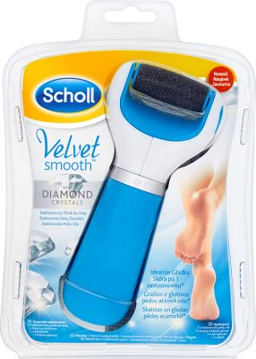 Scholl Velvet Smooth Elektroniczny pilnik do stóp z kryształkami diamentów