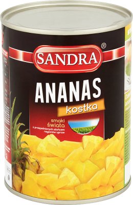 Sandra Ananas kostka w lekkim syropie