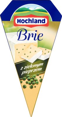 Brie cheese with green pepper