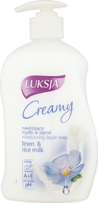Creamy moisturizers liquid soap dispenser flax and rice milk
