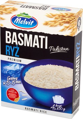 Melvit ryż basmati 4x100