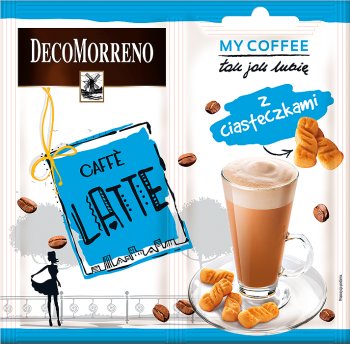 DecoMorreno My Coffee with cookies caffe latte