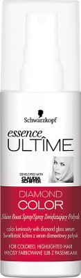 Schwarzkopf Essence Ultime Spray Zwiększający Połysk DIAMOND COLOR Włosy farbowane lub z pasemkami