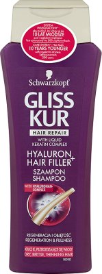 Gliss Kur Hyaluron Filler + Hair Shampoo zerbrechlich, dünner werdendes Haar