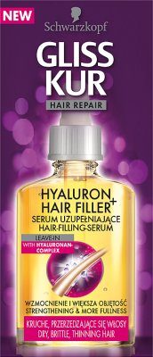 Schwarzkopf Gliss Kur Hyaluron+ Hair Filler Serum Uzupełniajce kruche, przerzedzające się włosy