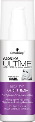 Schwarzkopf Essence Ultime Lotion Unoszący Włosy BIOTIN+ VOLUME cienkie, bez objętości