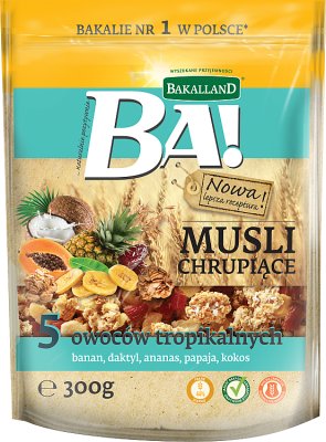 Bakalland Muesli crunchy 5 fruits tropicaux