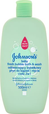Bebé refrescante baño de burbujas, loción y gel de baño 2en1 de Johnson