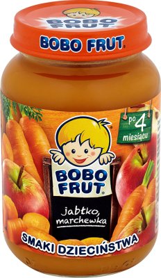 Bobo Frut Tastes of Childhood pomme carotte au bout de 4 mois 185 g