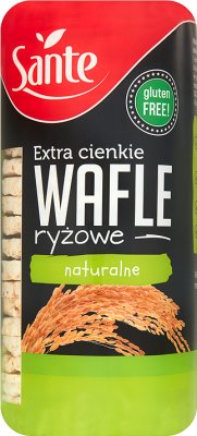 Sante gaufrettes de riz naturel