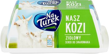 Turek Ziegenkäse verbreitet Kräuter