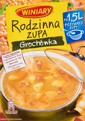 Familia Winiary sopa de sopa de guisantes 70 g