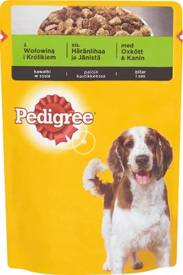 Pedigree with beef and rabbit Complete food 100 g