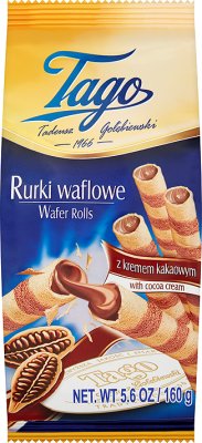 Tago Rurki waflowe Ekstra kruche z kremem kakaowm