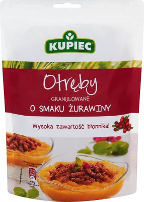 Händler Kleie granuliert Geschmack von Preiselbeeren