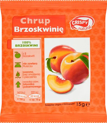 Crispy Natural Chrup Brzoskwinię! Chipsy 15 g