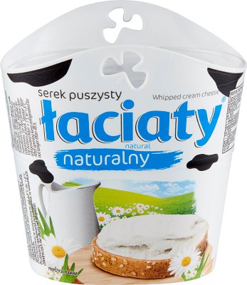 Łaciaty serek śmietankowy puszysty  naturalny