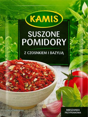 Kamis tomates à l'ail et basilic séché