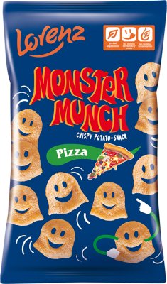 Monstre chips Munch, la pizza de pomme de terre à saveur 50 g