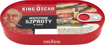 King Oscar fumaba espadines en aceite
