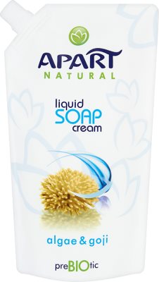 Aparte natural prebiótica cremoso algas jabón líquido y gentil de alimentación 400 ml