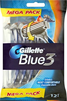 Gillette Blue 3 Jednorazowe maszynki do golenia 12 sztuk