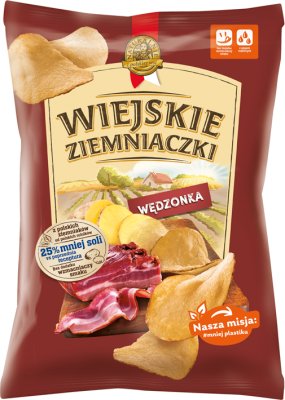 País chips de patatas fritas ahumado Antiguo polaco