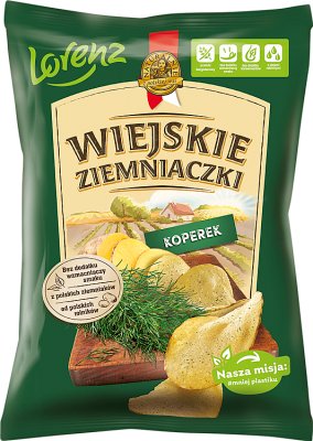 Rural dill potato chips potatoes