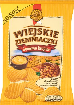 Wiejskie Ziemniaczki chipsy ziemniaczane Ser domowy smażony