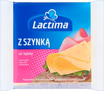 Lactima serek topiony w plastrach Z szynką