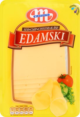 Mlekovita ser żółty w plastrach edamski