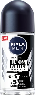 NIVEA Invisible Men antiperspirant roll on against yellow spots