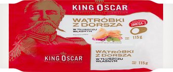 King Oscar Wątróbki z dorsza w tłuszczu własnym