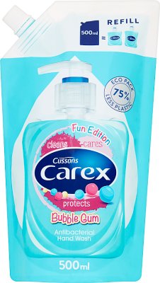 Carex Kids Antybakteryjne mydło w płynie zapas Bubble gum