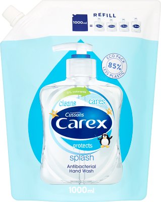 Carex anti-bacterial soap - stock Splash