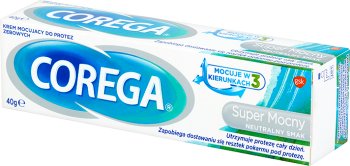 soporte de crema Corega para dentaduras sabor neutro