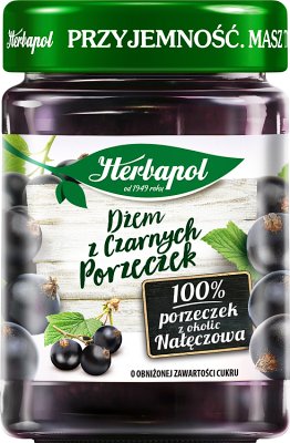 Herbapol Jam schwarze Johannisbeere niedrigen Zucker