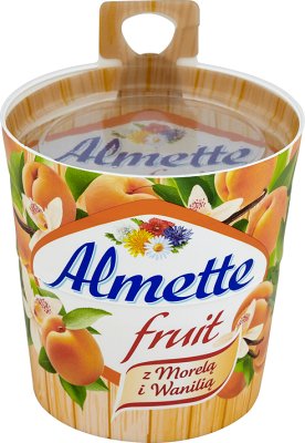 Hochland Almette fromage à la crème de fruits à l'abricot et de vanille