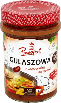 Gulasch mit Schweinefleisch und Gemüse