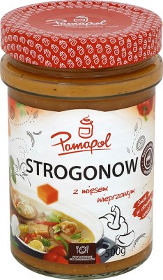 Strogonow mit Schweinefleisch