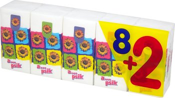Velvet a... psik Chusteczki higieniczne 3-warstwowe, 10 x 9 szt.