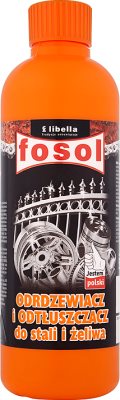 Fosol rust remover and degreaser for steel and cast iron