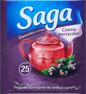 Saga Owocowa herbata aromatyzowana Czarna porzeczka