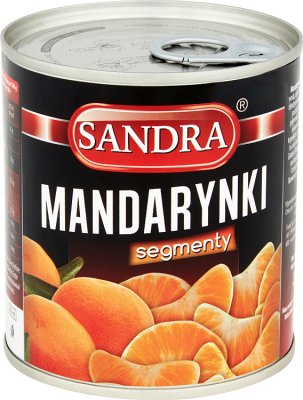 Sandra mandarina en almíbar