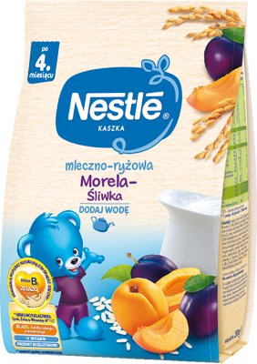 Nestlé gachas de arroz con leche ciruela albaricoque