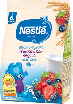 Nestle молочно-рисовая каша Клубника-Черника