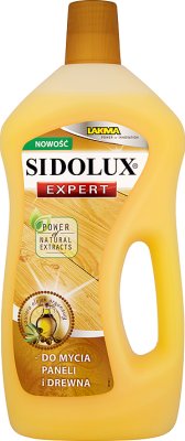 Expert Sidolux cleaner panels and wood